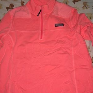 Women’s Vineyard Vine Coral Shep Pullover.